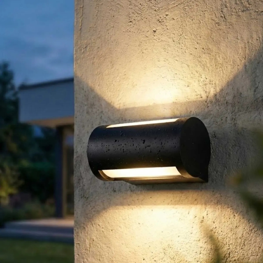 LED utomhusvägglampa LED/13W/230V IP65 svart