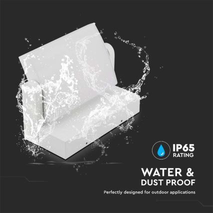 LED Utomhus Vägglampa LED/17W/230V 3000K IP65 vit