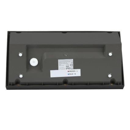 LED Utomhus Vägglampa LED/20W/230V 4000K IP65 svart