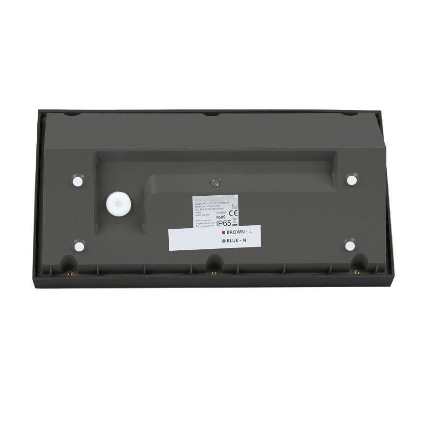 LED Utomhus Vägglampa LED/20W/230V 4000K IP65 svart