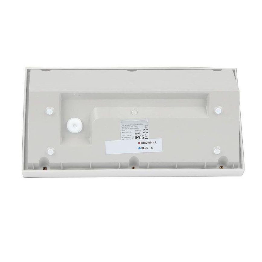 LED Utomhus Vägglampa LED/20W/230V 6400K IP65 vit