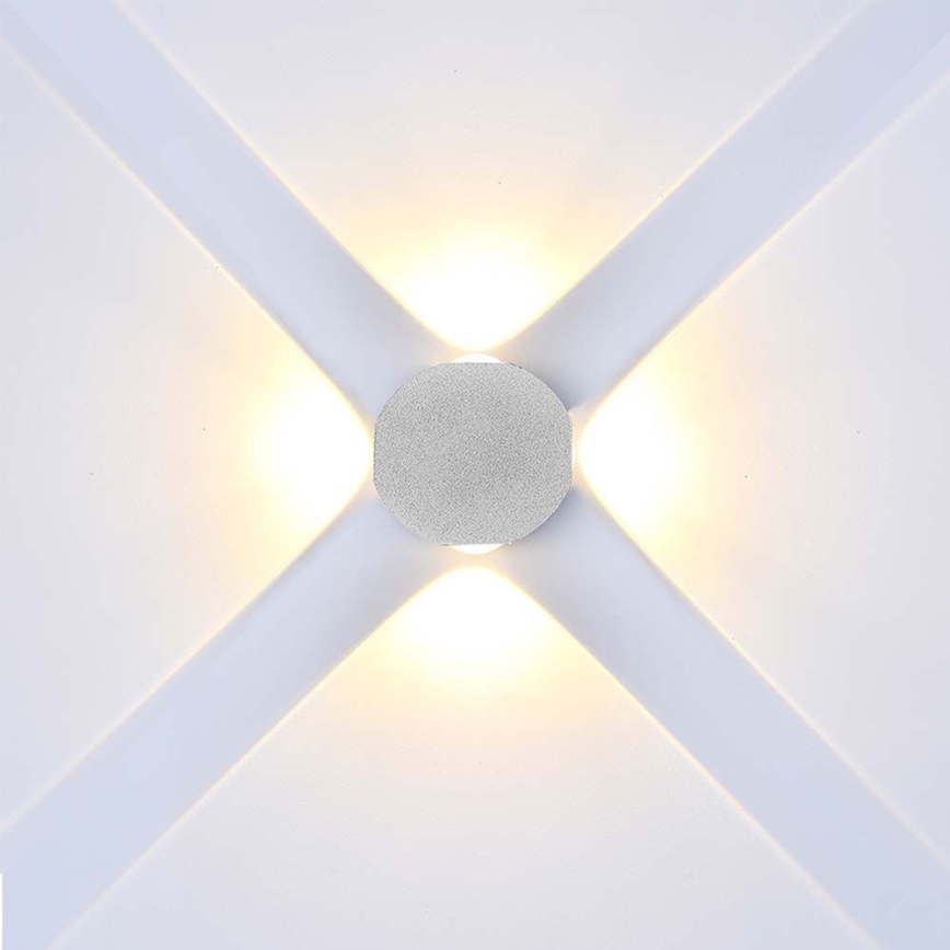 LED Utomhus Vägglampa LED/4W/230V 4000K IP54 vit