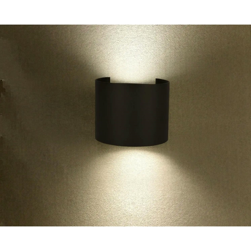 LED Utomhusvägglampa LED/6W/230V 3000K IP65 svart