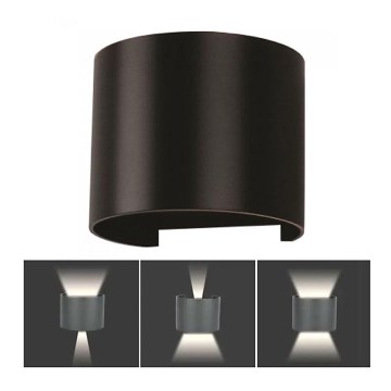 LED Utomhusvägglampa LED/6W/230V 4000K IP65 svart