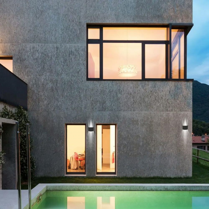 LED Utomhusvägglampa LED/6W/230V 4000K IP65 svart