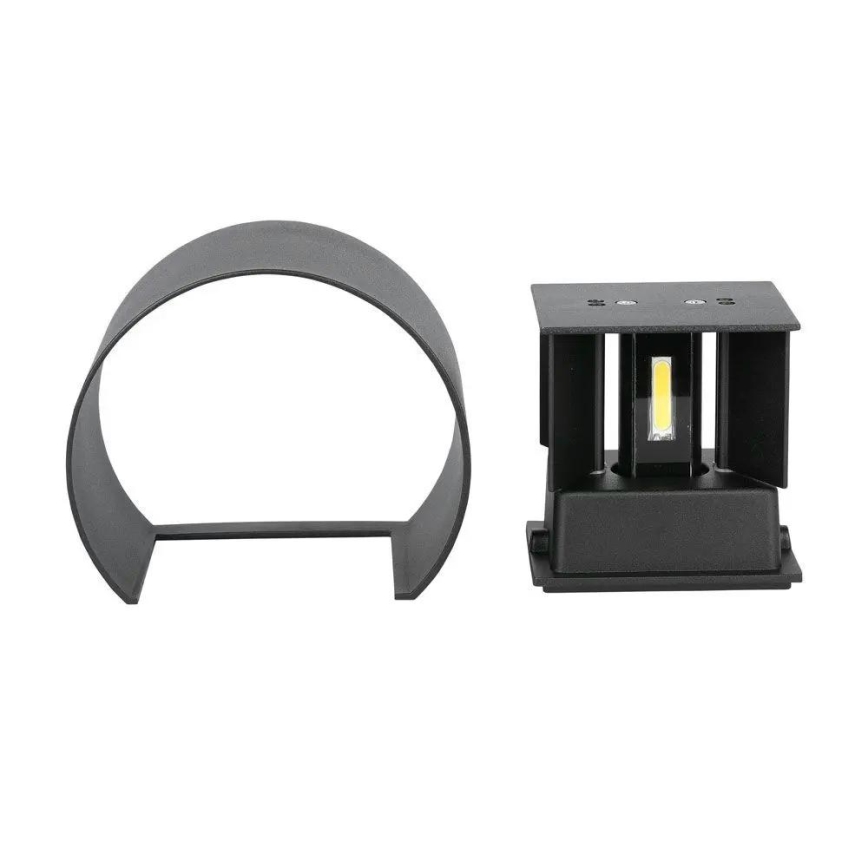 LED Utomhusvägglampa LED/6W/230V 4000K IP65 svart