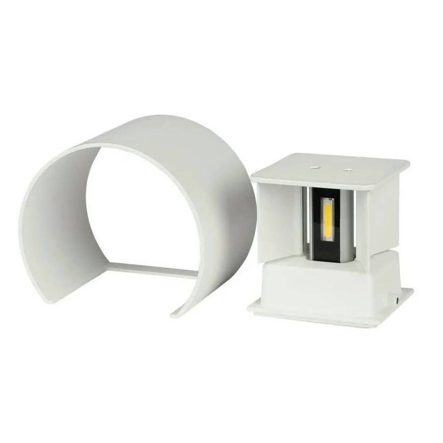 LED Utomhusvägglampa LED/6W/230V 4000K IP65 vit