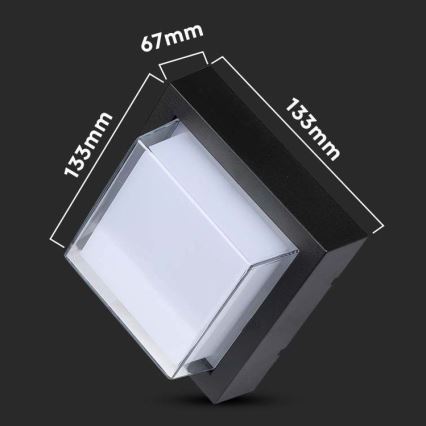 LED Utomhus Vägglampa LED/7W/230V 3000K IP65