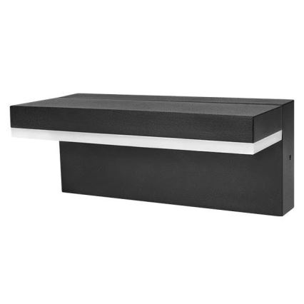 LED utomhusvägglampa LED/9W/230V 4000K IP44 svart