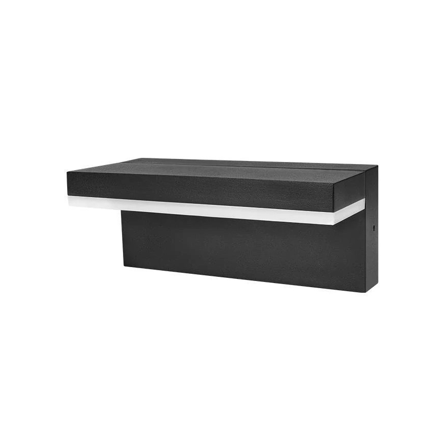 LED utomhusvägglampa LED/9W/230V 4000K IP44 svart