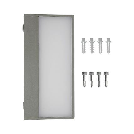 LED Utomhus Vägglampa LED/9W/230V 6400K IP65