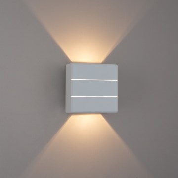 LED utomhusvägglampa LUXLINE 6W/230V 3000K IP54 vit