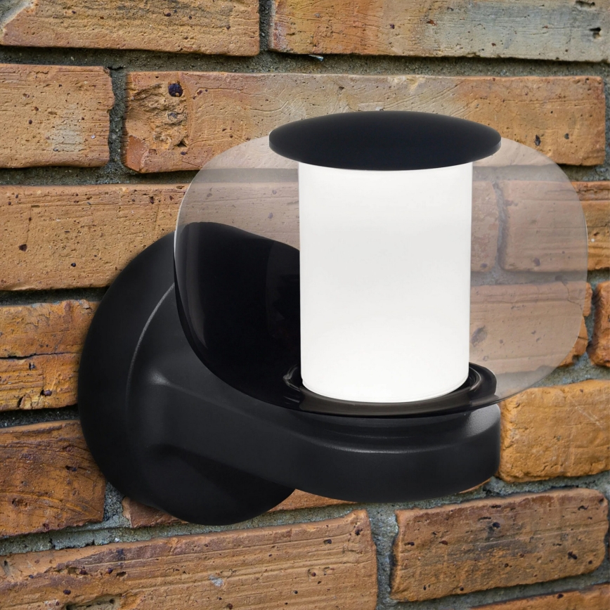 LED utomhusvägglampa MALAGA LED/12W/230V IP44 svart