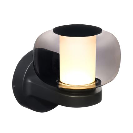 LED utomhusvägglampa MALAGA LED/12W/230V IP44 svart