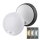 LED utomhusvägglampa med 2-i-1-sensor LED/20W/230V 3000/4000/6500K IP65 Ø 22 cm