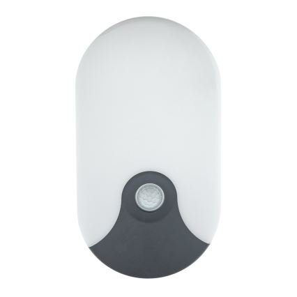 LED utomhusvägglampa med rörelsesensor LED/18W/230V IP44 antracit