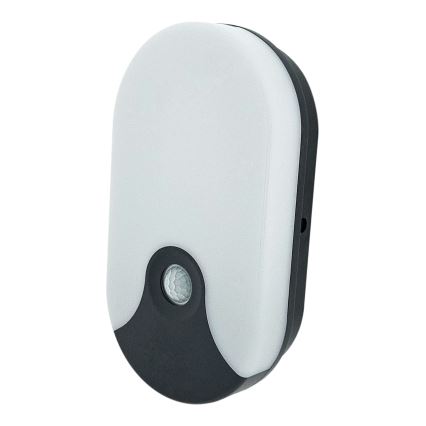 LED utomhusvägglampa med rörelsesensor LED/18W/230V IP44 antracit