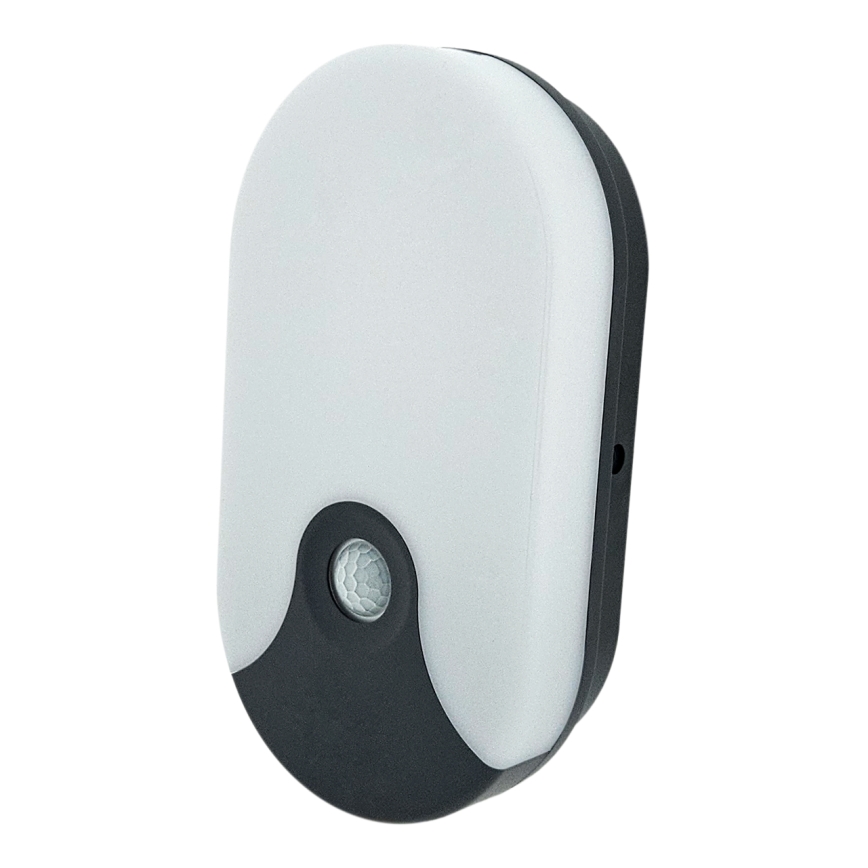 LED utomhusvägglampa med rörelsesensor LED/18W/230V IP44 antracit