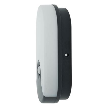 LED utomhusvägglampa med rörelsesensor LED/18W/230V IP44 antracit