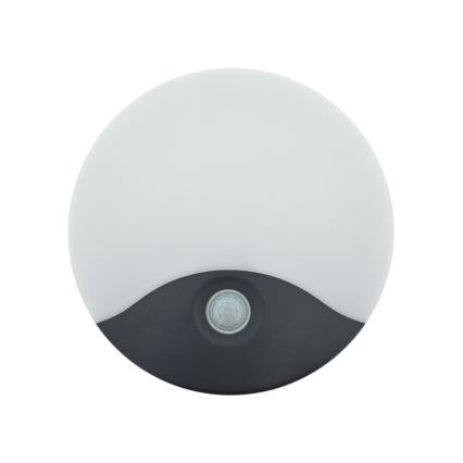 LED utomhusvägglampa med rörelsesensor LED/18W/230V IP44 antracit