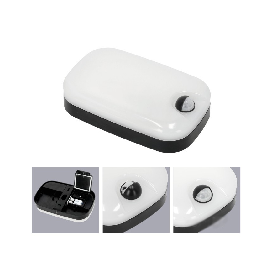 LED Utomhus vägglampa med rörelse- och skymningssensor BAVANO LED/15W/230V 3000/4000/5700K IP54