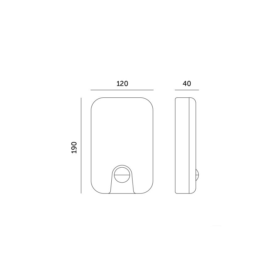 LED Utomhus vägglampa med rörelse- och skymningssensor BAVANO LED/15W/230V 3000/4000/5700K IP54