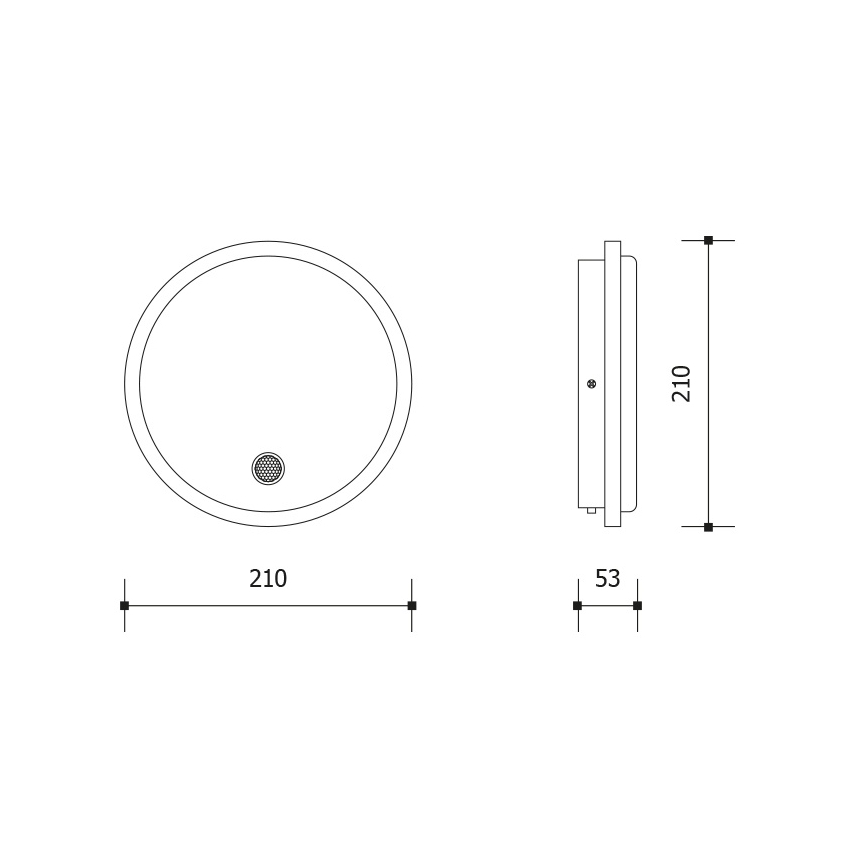 LED utomhusvägglampa med rörelse- och skymningssensor LED/15W/230V IP65 vit