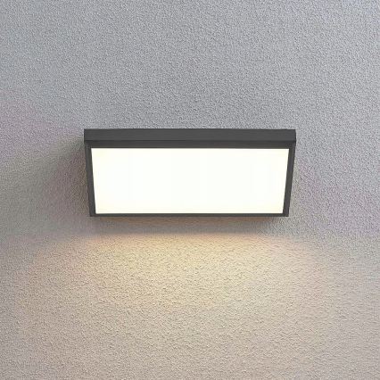 LED utomhusvägglampa med rörelsesensor LED/20W/230V IP65 grå