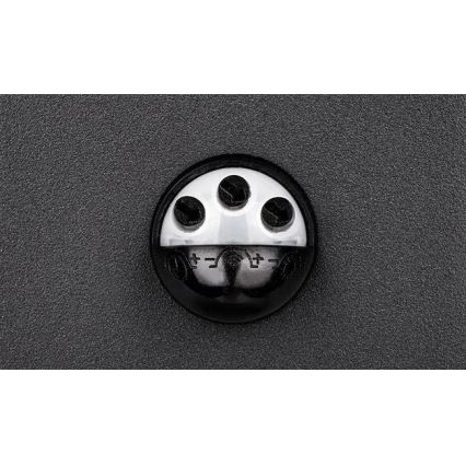 LED-utomhusvägglampa med sensor LED/9W/230V 4000K IP44 svart