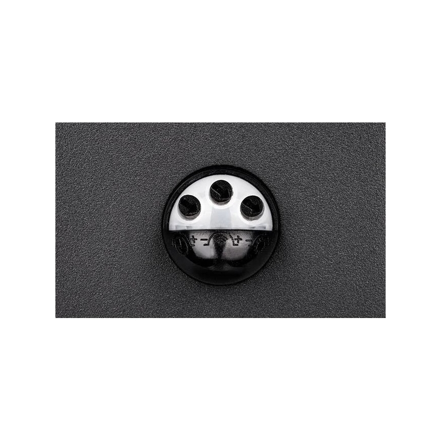 LED-utomhusvägglampa med sensor LED/9W/230V 4000K IP44 svart