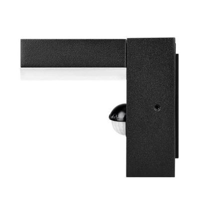 LED-utomhusvägglampa med sensor LED/9W/230V 4000K IP44 svart
