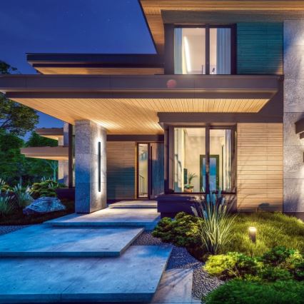 LED utomhusvägglampa MIRANA LED/25W/230V 4000K IP44 120 cm svart