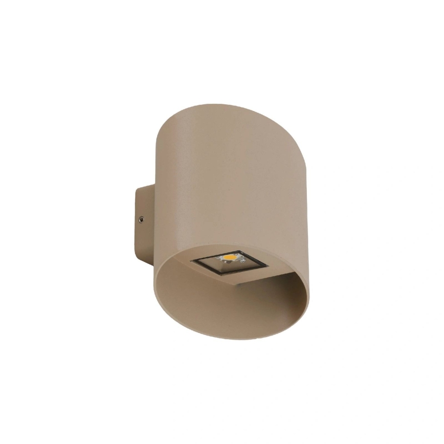 LED utomhusvägglampa VERTO LED/5W/230V IP54 beige