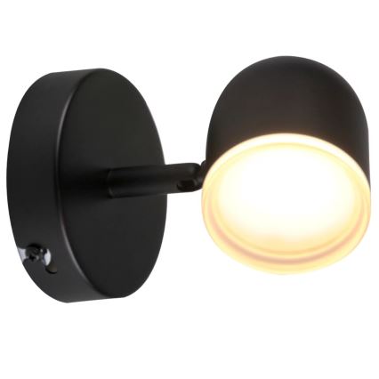 LED vägg spotlight  RAWI LED/4,2W/230V svart 