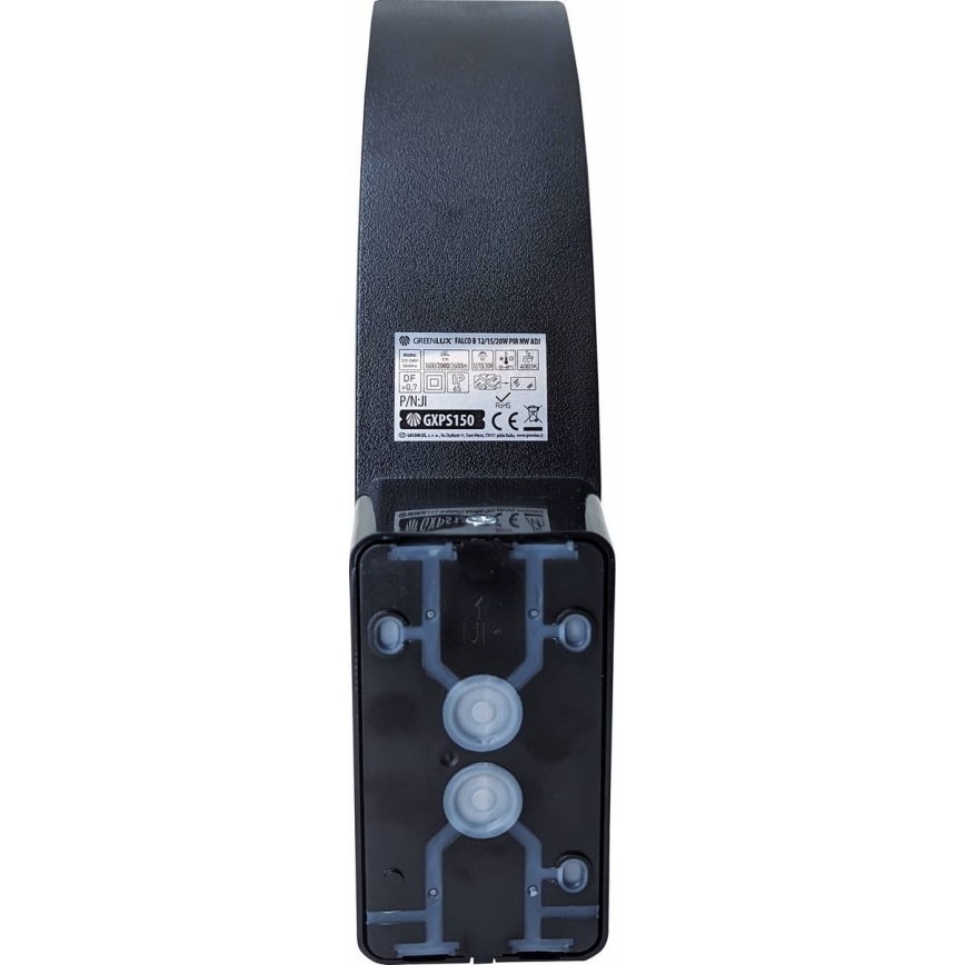 Dimbar LED-utomhusväggarmatur med rörelse- och skymningssensor LED/12/15/20W/230V IP65 svart