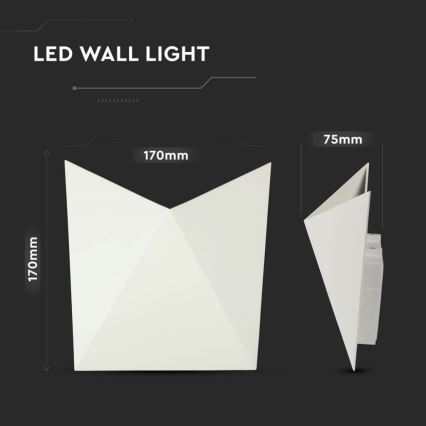 LED-väggarmatur LED/5W/230V 4000K IP65 vit