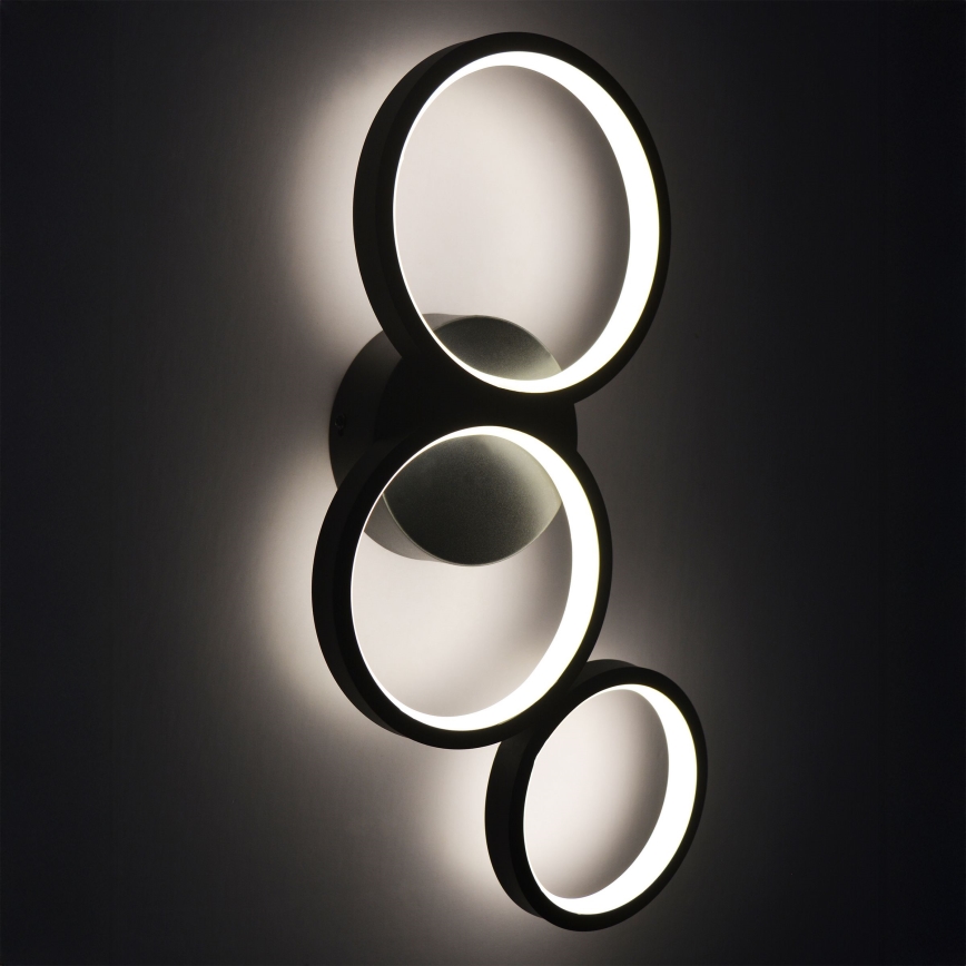 LED väggbelysning FLAMENCO LED/23W/230V 4000K svart