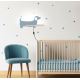 LED-väggbelysning för barn med en shelf DOG LED/5W/230V blå/trä - FSC certifierade