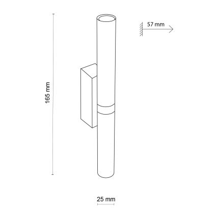 LED väggbelysning LAGOS 2xG9/3W/230V 4000K svart/guld