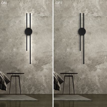 LED väggbelysning LANA LED/15W/230V 4000K svart