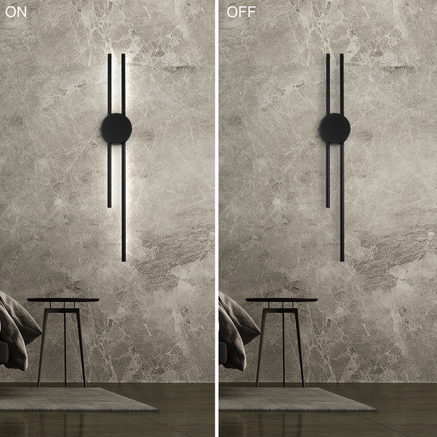 LED väggbelysning LANA LED/15W/230V 4000K svart