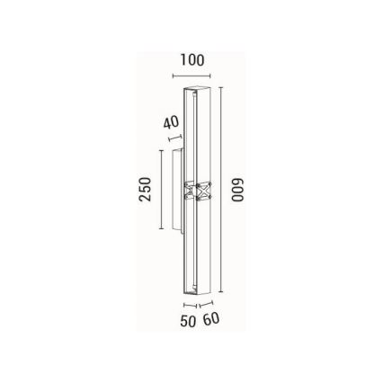 LED väggbelysning LED/13W/230V 3000K