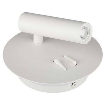 LED väggbelysning LED/3W/230V + LED/6W/230V 3000K vit