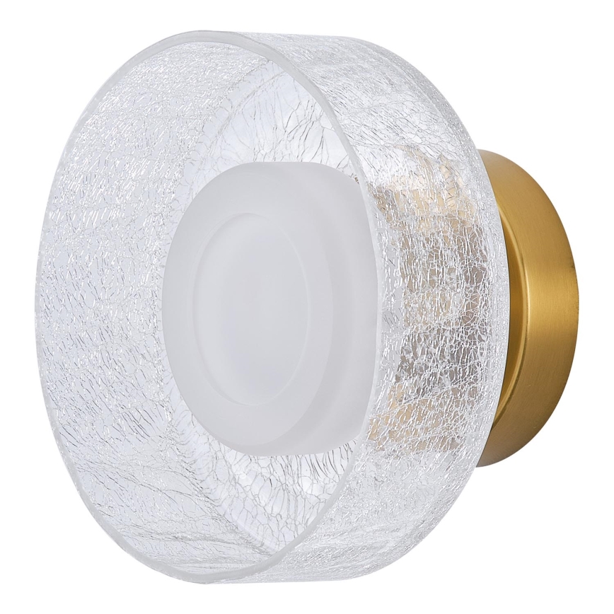 LED väggbelysning LED/8W/230V 3000K guld/genomskinlig