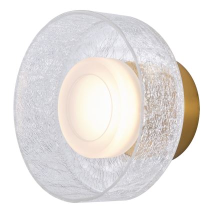 LED väggbelysning LED/8W/230V 3000K guld/genomskinlig