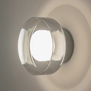 LED väggbelysning LED/8W/230V 3000K svart/rökig