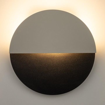 LED väggbelysning LUNA LED/7W/230V diameter 26 cm svart/beige