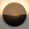 LED väggbelysning LUNA LED/7W/230V diameter 26 cm svart/beige