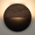 LED väggbelysning LUNA LED/7W/230V diameter 26 cm svart/brun