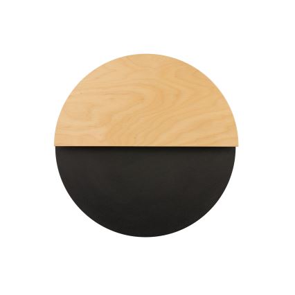 LED väggbelysning LUNA LED/7W/230V diameter 36 cm svart/beige